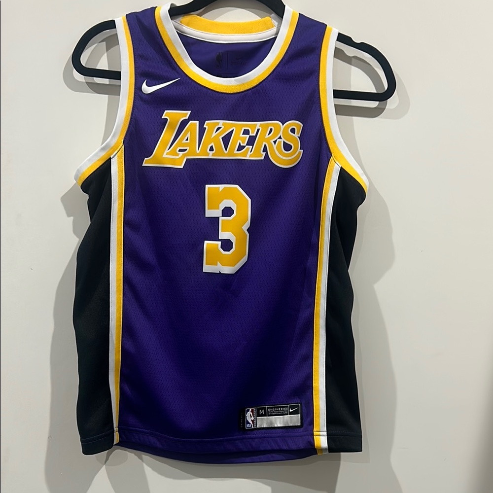 Nike Purple and Yellow Lakers Jersey kids medium 10/12